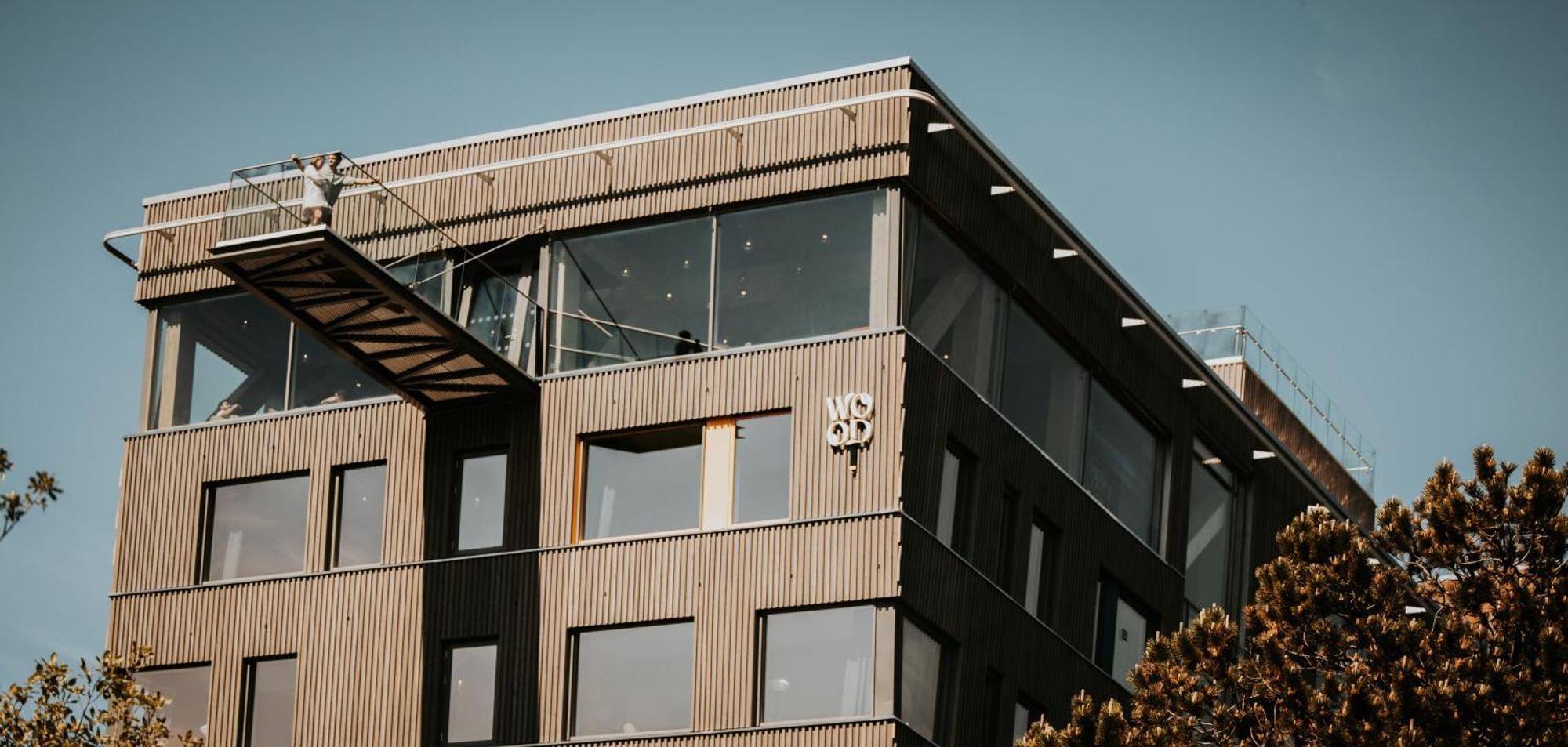 Wood Hotel บูเดอ ภายนอก รูปภาพ
